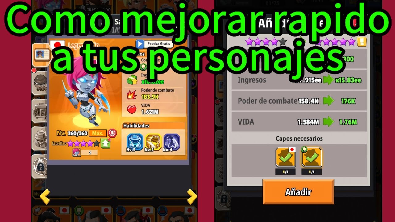 Idle Mafia - Como Mejorar a tus Capos Legendarios Rápidamente