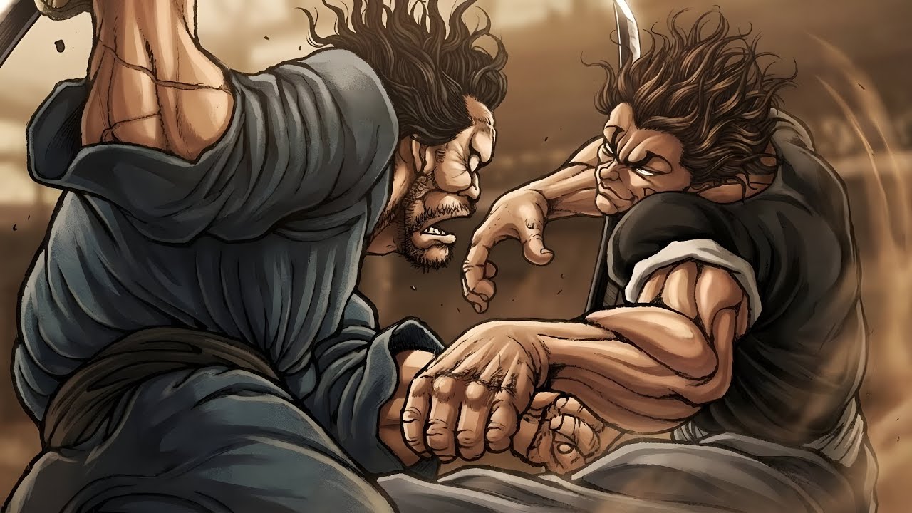 Miyamoto Musashi vs Yujiro Hanma full fight...