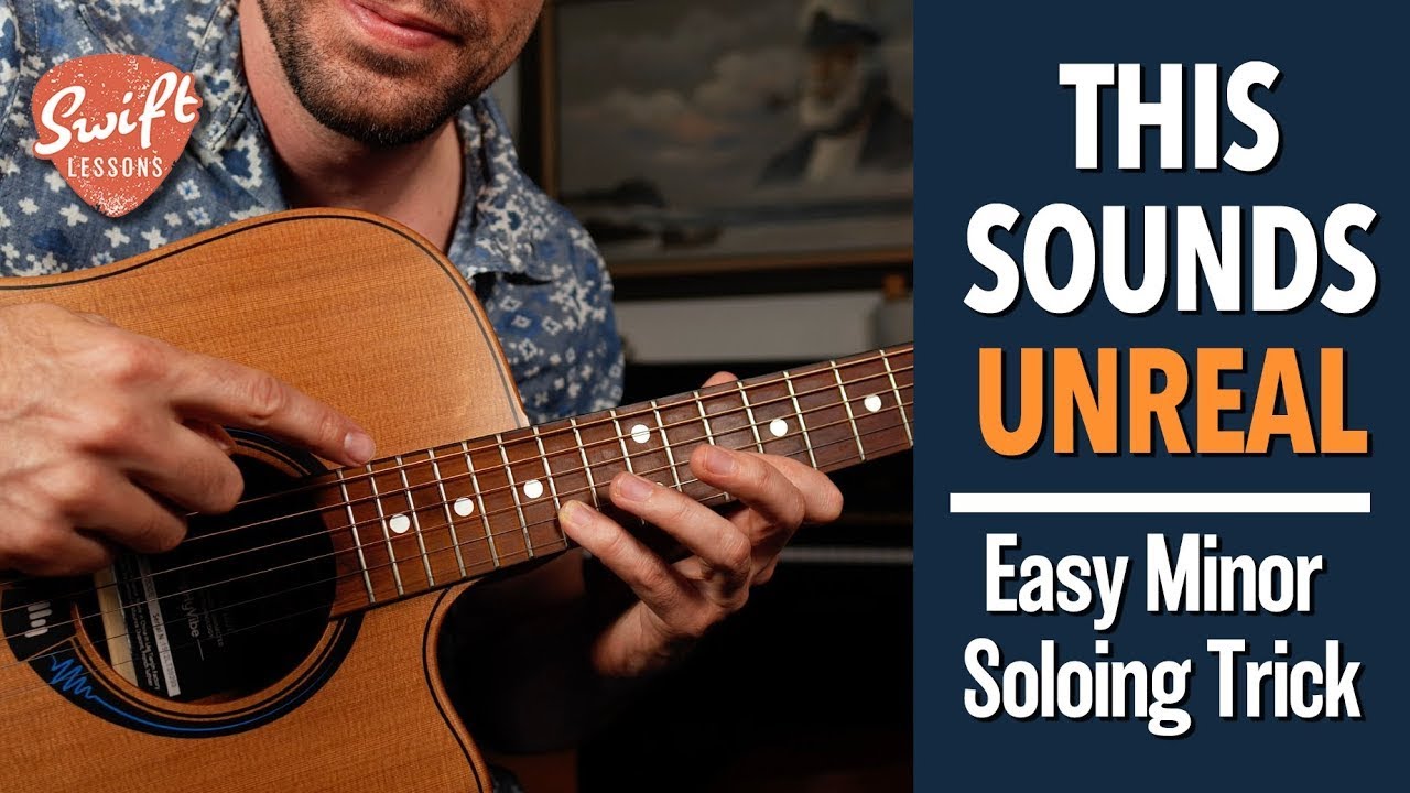 This Easy Trick Sounds UNREAL - Minor Blues Guitar Soloing Lesson
