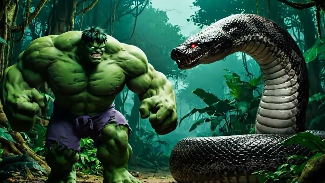 HULK vs GIANT ANACONDA 🐍💥 Epic Jungle Battle | Full Fight Movie 