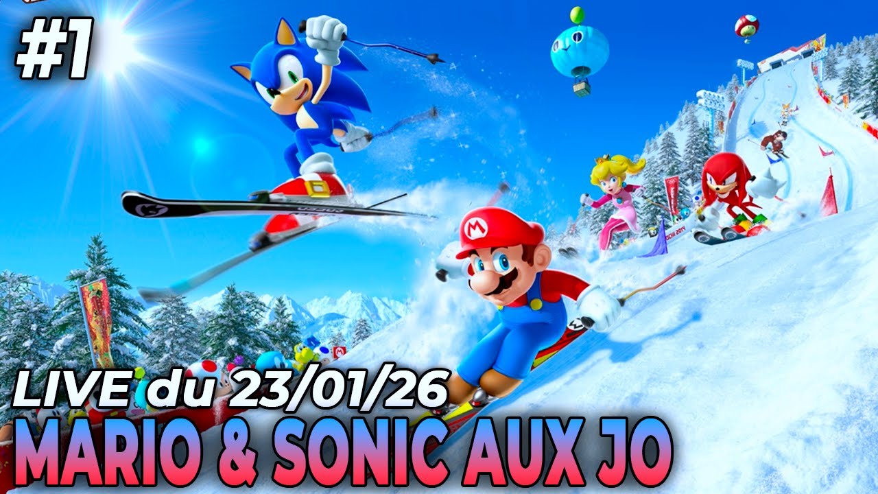 VOD ▶ Battre TOUS les records de Mario & Sonic aux JO d'hiver 2014 (partie 1) - Live du 23/01/2026
