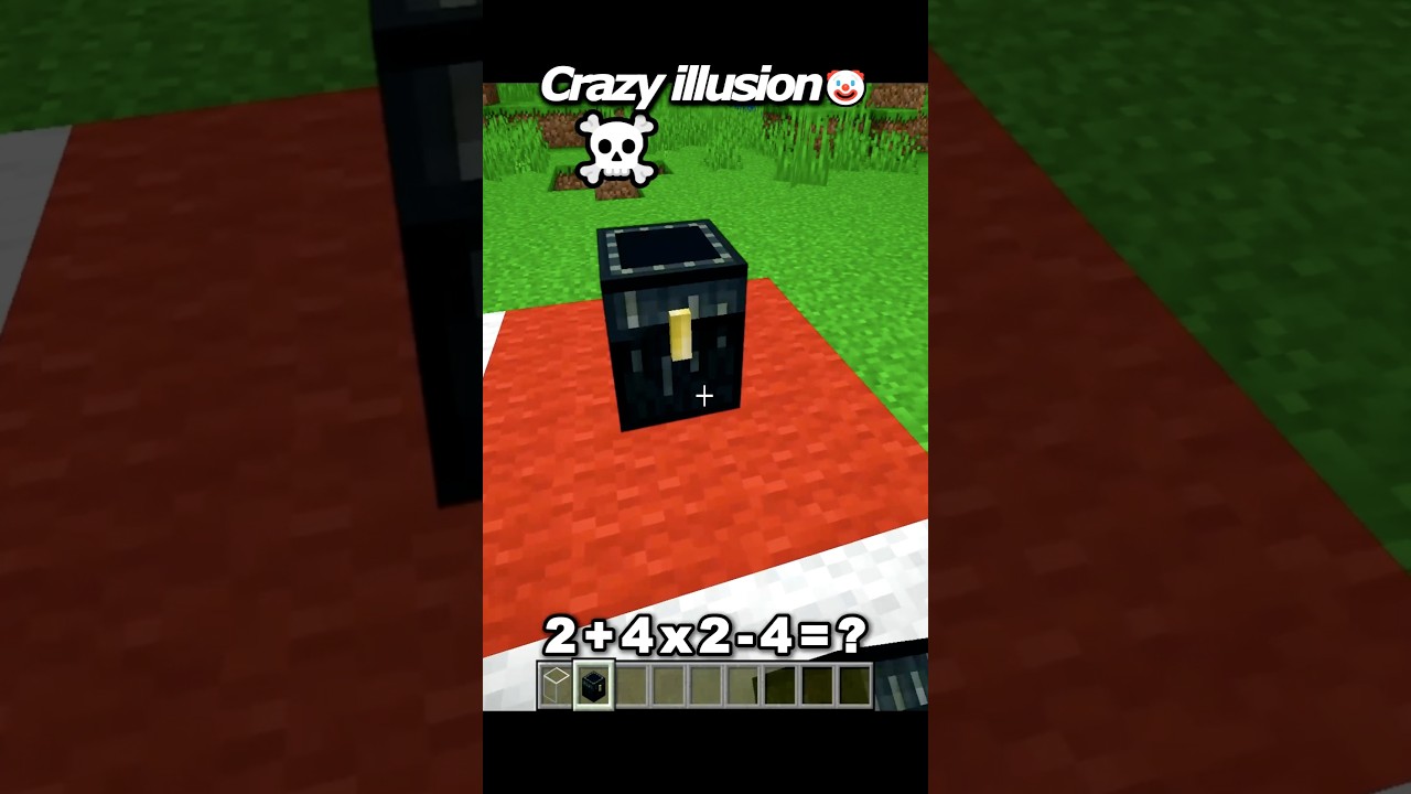 Only 1% Minecraft Players Can Solve This  Crazy illusion😨 #minecraft