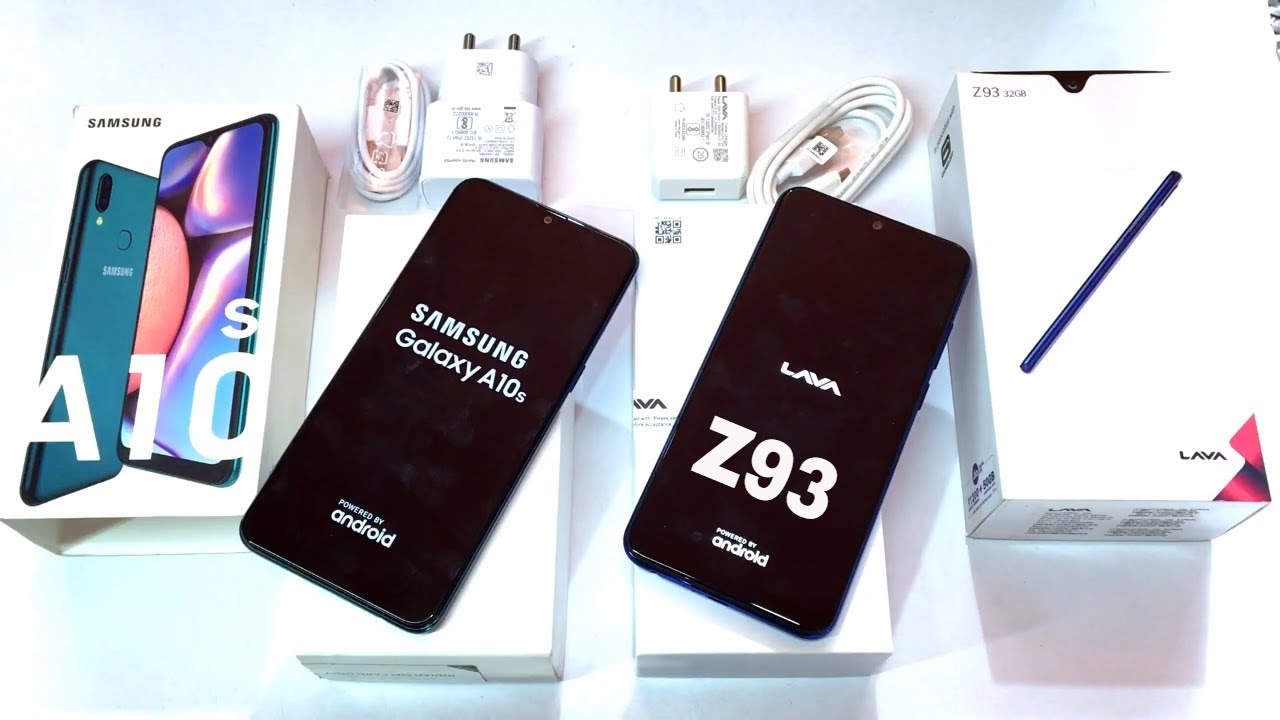 Samsung A10s Vs Lava Z93 Unboxing and Compare in Hindi