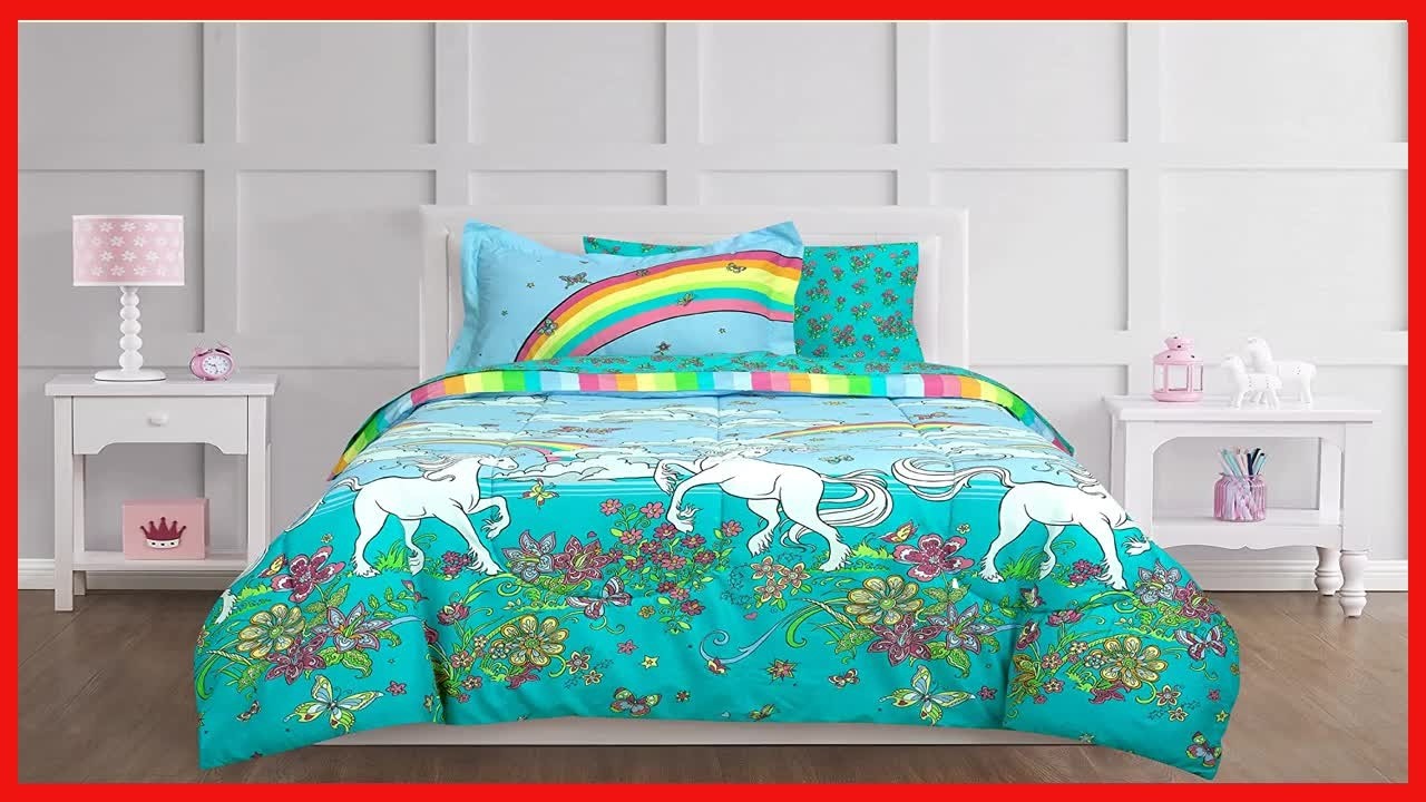 Kidz Mix Unicorn Rainbow Bed in a Bag: Cozy, Fun, and Versatile Bedding for Kids