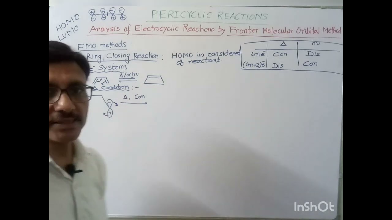 Pericyclic Reactions: Electrocyclic Reactions: Frontier molecular orbital method (FMO method)