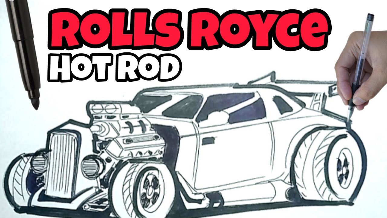 Drawing an Híbrid Rolls Royce-Hot Rod