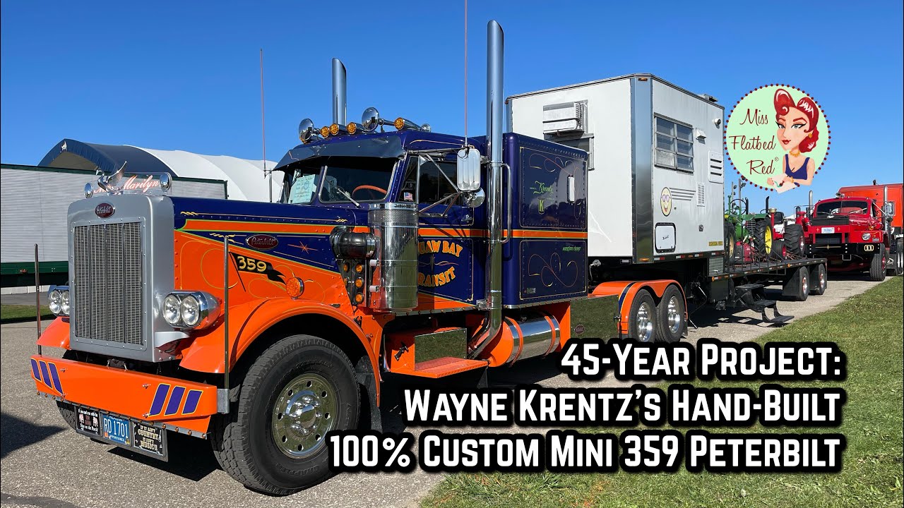 45-Year Project: Wayne Krentz’s Hand-Built 100% Custom Mini 359 Peterbilt Truck Tour