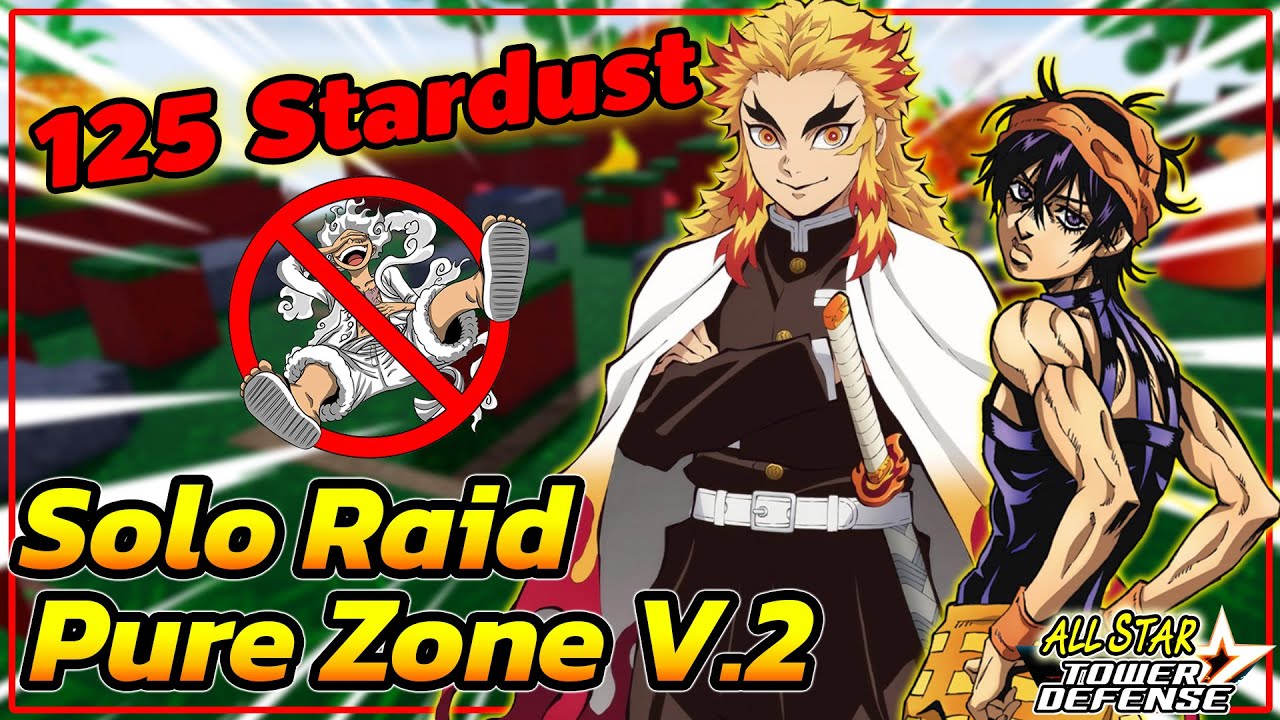 สอนSolo Pure Zone V.2(ใช้6ดาวล้วน)  125สตาดัสฟรี┃ All Star Tower Defense [ASTD]