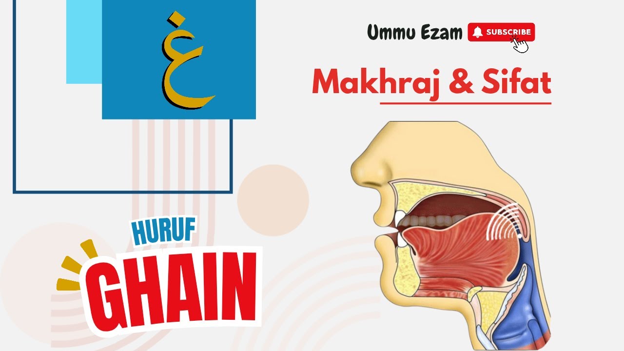 Makhraj Huruf Ghain غ | #belajartahsin