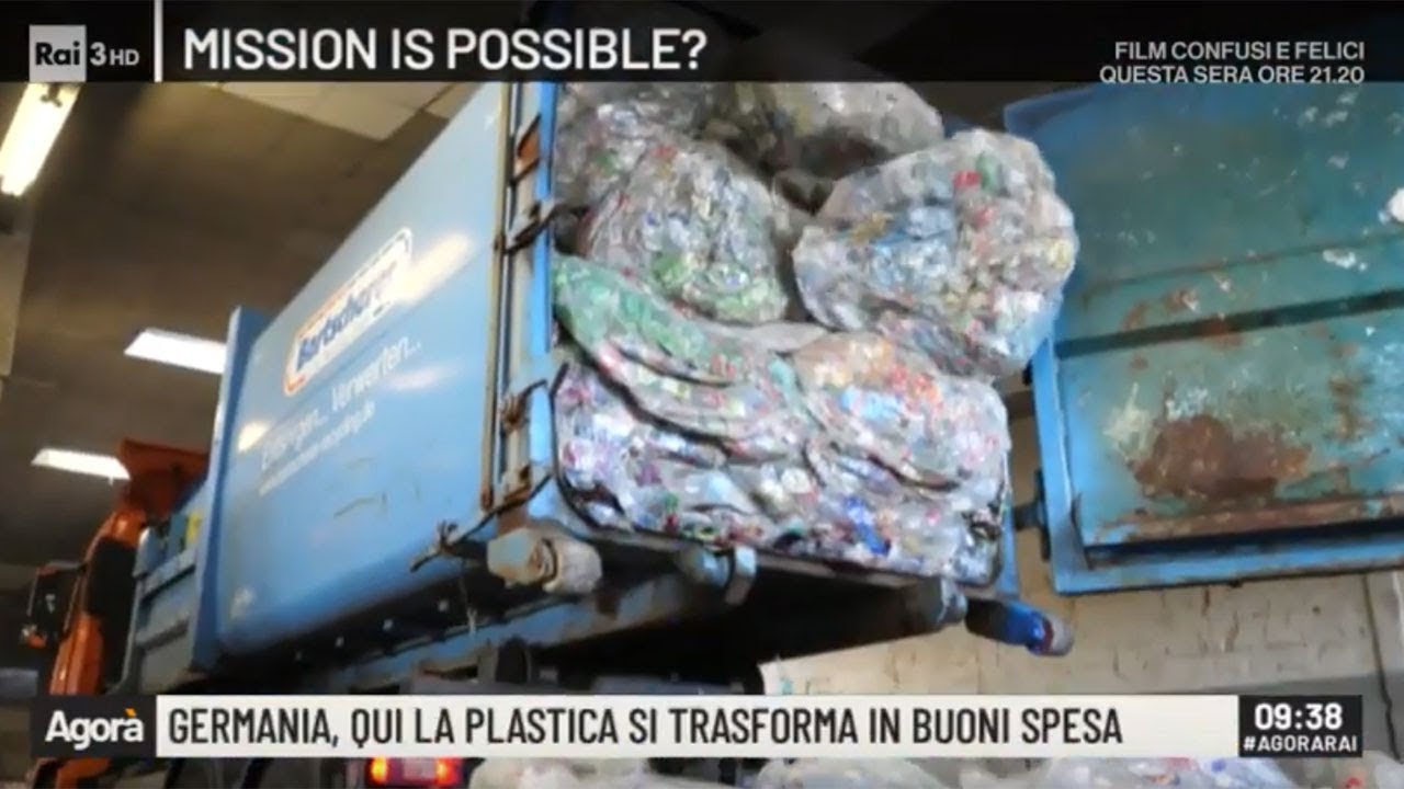 Germania, qui la plastica si trasforma in buoni spesa - Agorà 25/10/2019