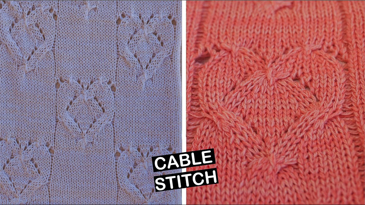 Machine Knitting - Cable Heart Stitch ♥️
