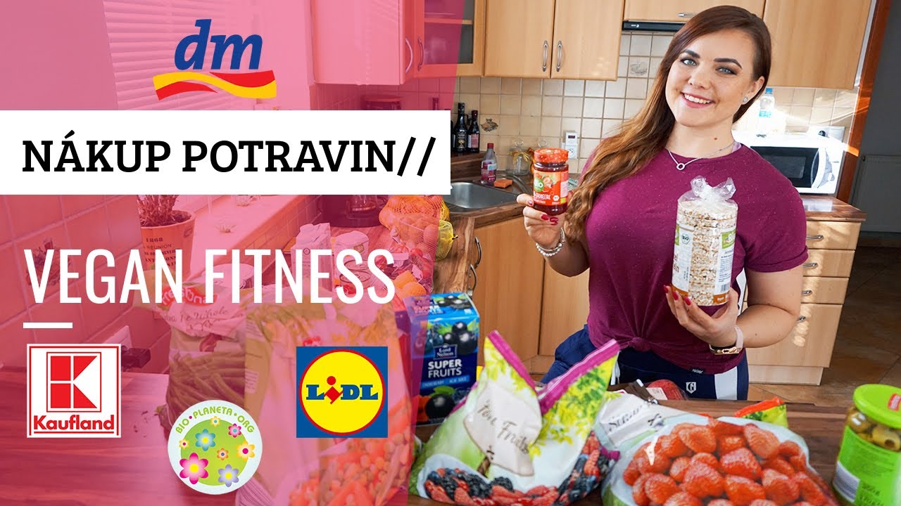 VEGAN FITNESS NÁKUP POTRAVIN V SUPERMARKETECH💚💪