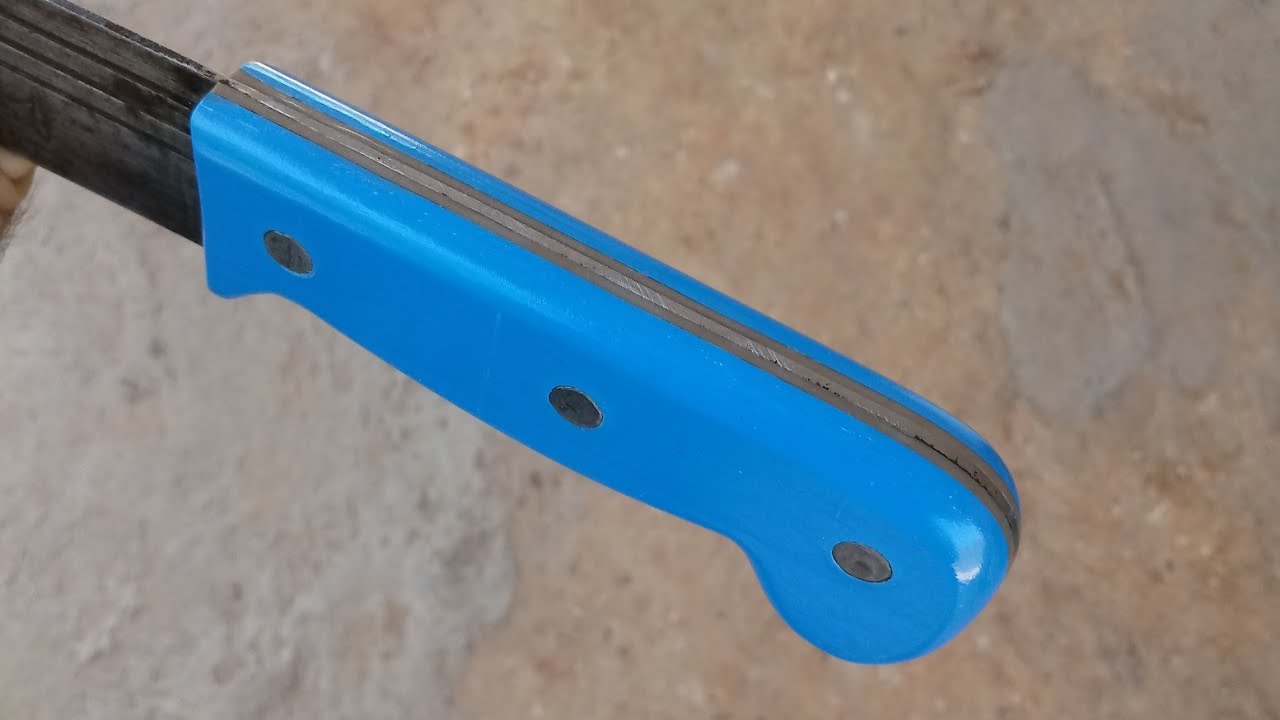 Cabo de facão feito com cano PVC - Passo a passo