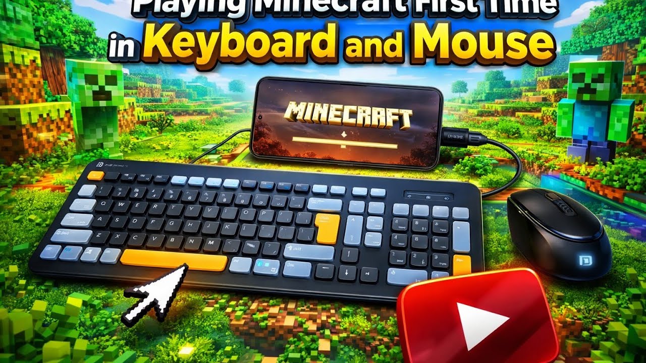 I play minecraft first time in keyboard and mouse 