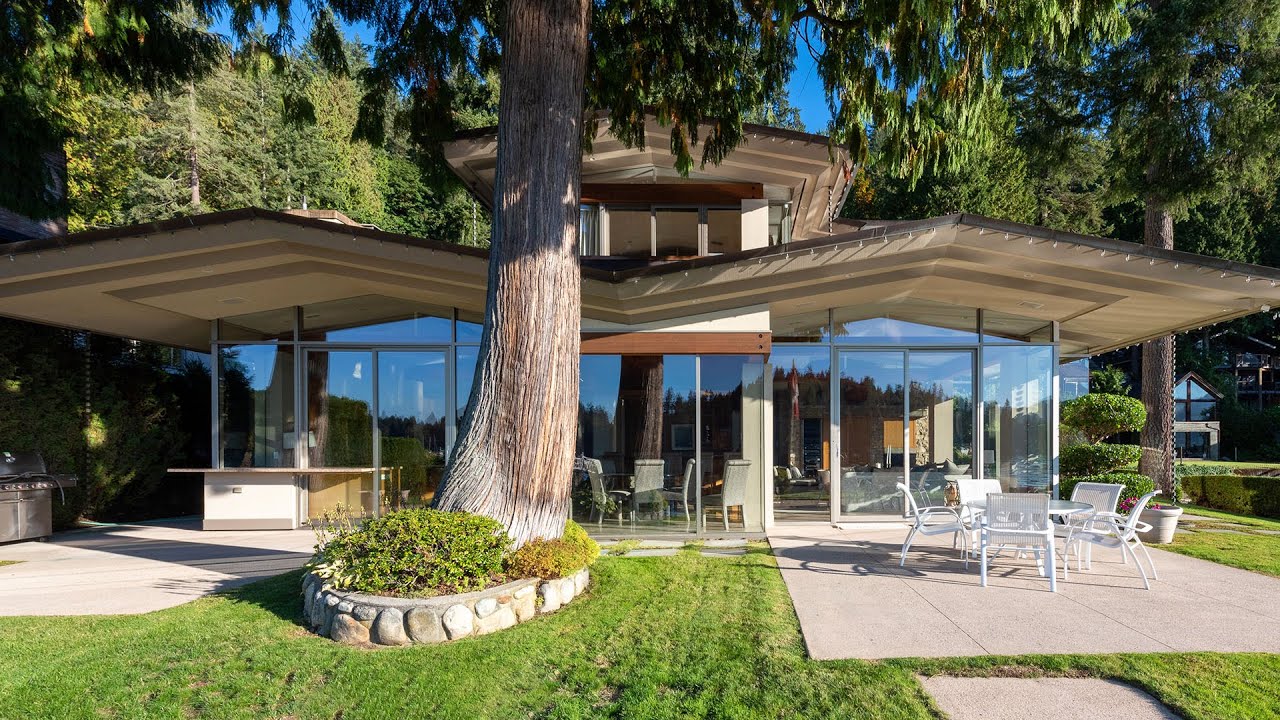 West Coast Contemporary Custom Designed Waterfront Home
