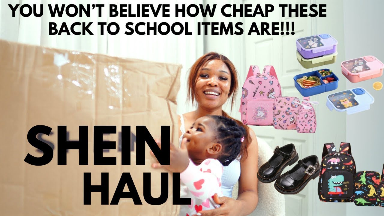 HUGE SHEIN BACK TO SCHOOL ITEMS FOR TODDLERS |School Bags , Outfits, Shoes & More | HAUL