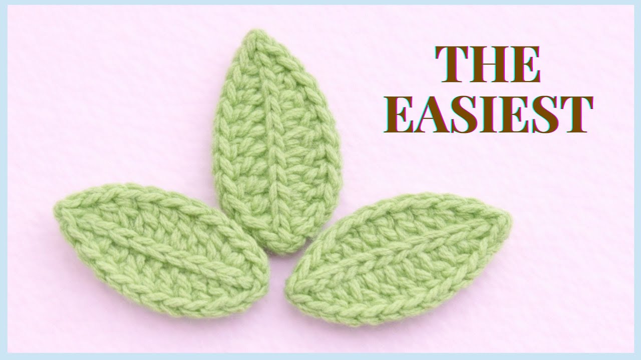 The Easiest Crochet Leaf for Beginners 🍃