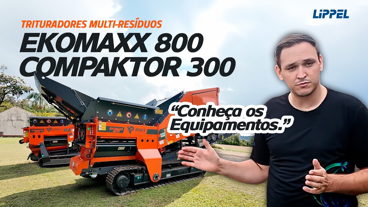 Apresentação Comercial: Triturador de Multi Resíduos Arjes #Compaktor300 e #Ekomaxx800