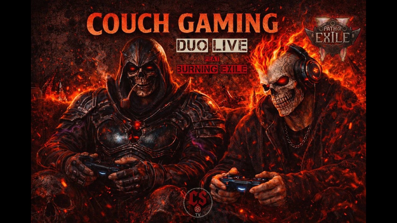 Couch Gaming with Burning Exile 🔥 Sorceress Djinn Mayhem | PoE2