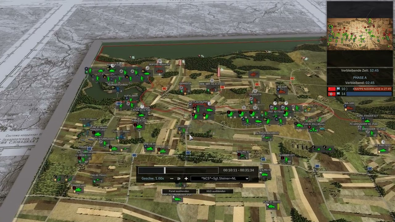 Steel Division 2 Tannenberg 10v10 21.Panzer late war style blitzkrieg ....:)) VICTORY gg :))