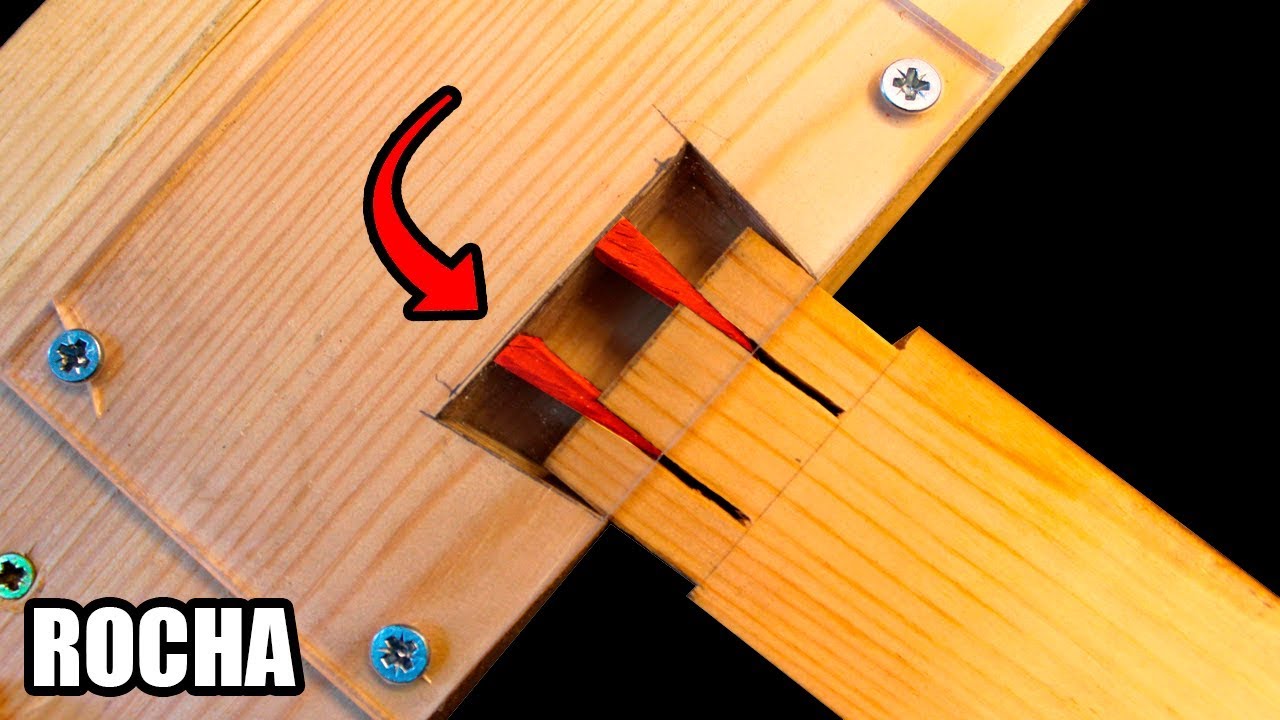 Unir madera SIN cola con falsa cola de milano (Trucos de bricolaje)