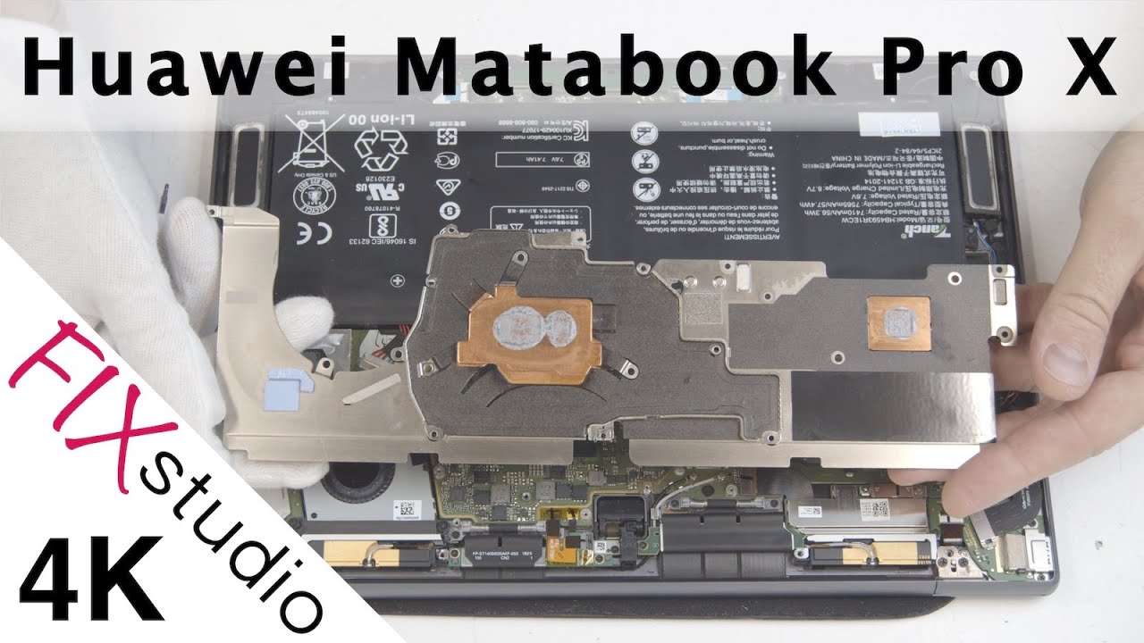 Huawei Matabook Pro X - disassemble [4k]