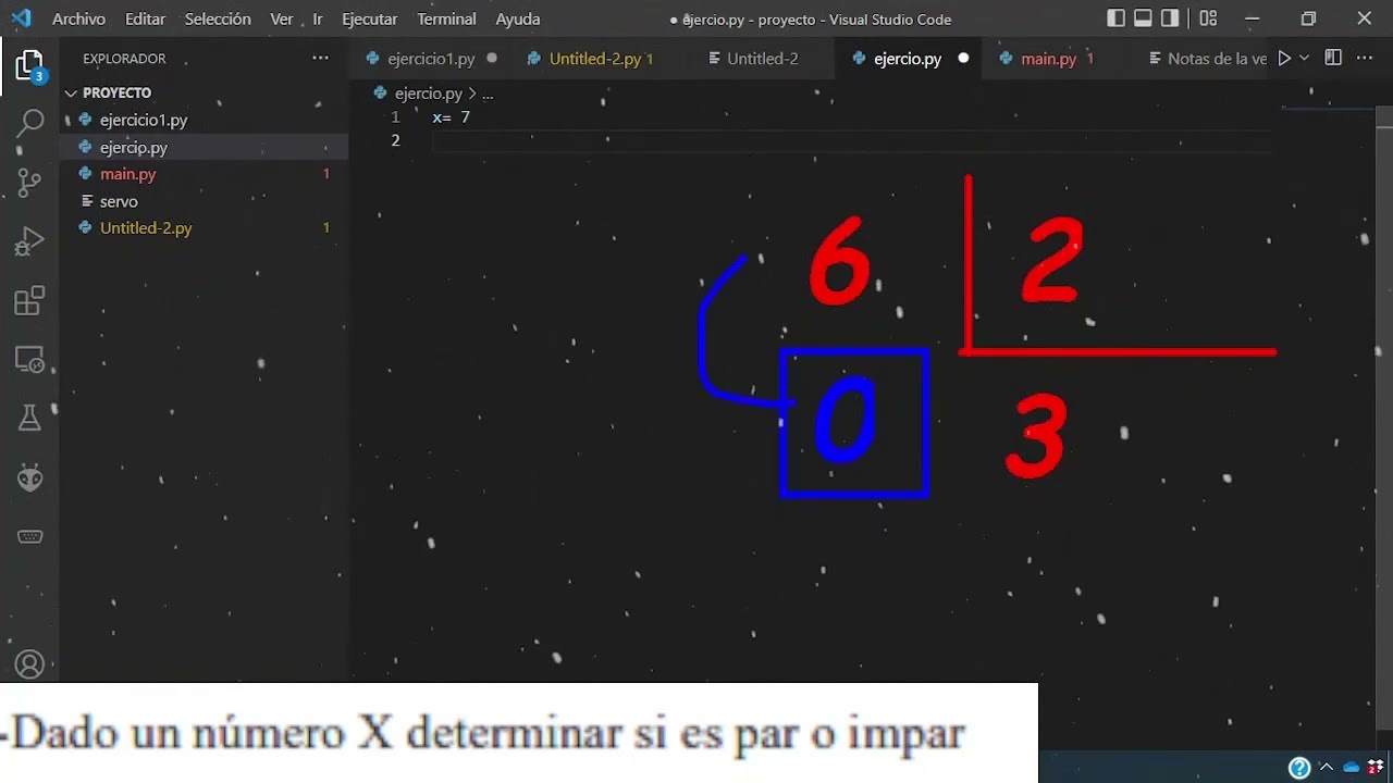Ejercicio par o impar python