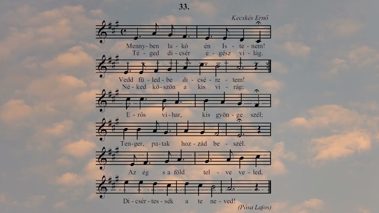 33. Mennyben lakó én Istenem