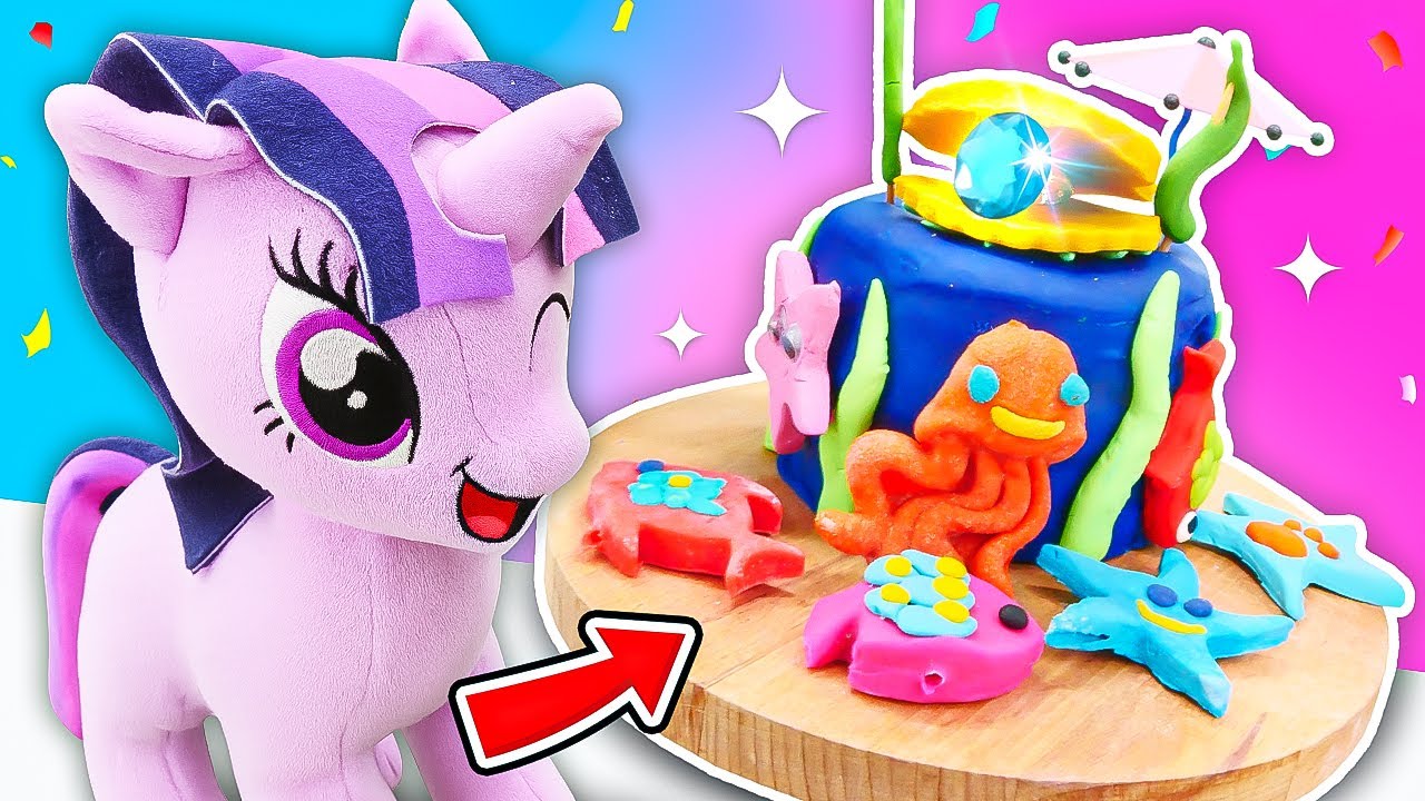 Twilight Sparkle'ın doğum günü pastası! Ona özel pasta yapalım! Çocuk videoları.