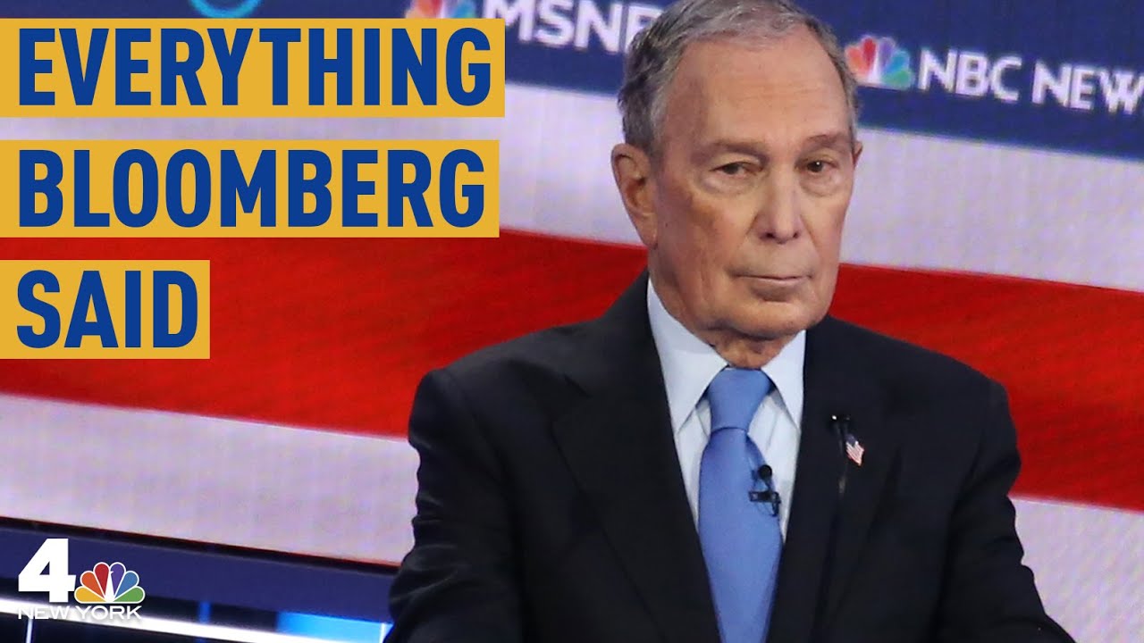 Everything Mike Bloomberg Said at the Las Vegas Democratic Debate | NBC New York