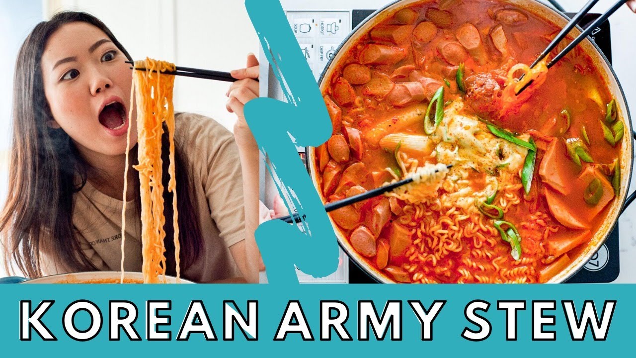 KOREAN ARMY BASE STEW | Budae Jjigae recipe | Korean Cooking | One Pot Korean Recipe
