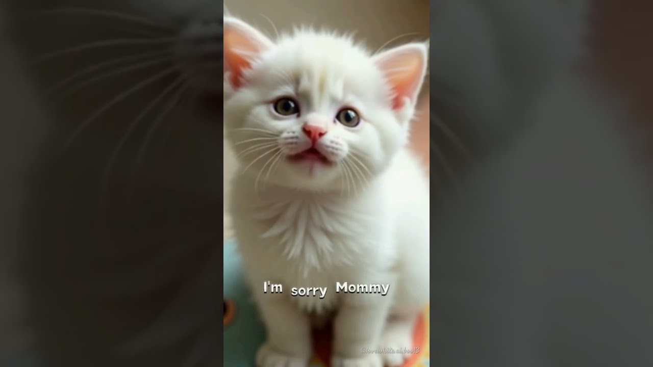 🩷I&rsquo;m sorry Mommy🩷 #cat #cutekitten #cute #tiere #sweetcat #lipsync
