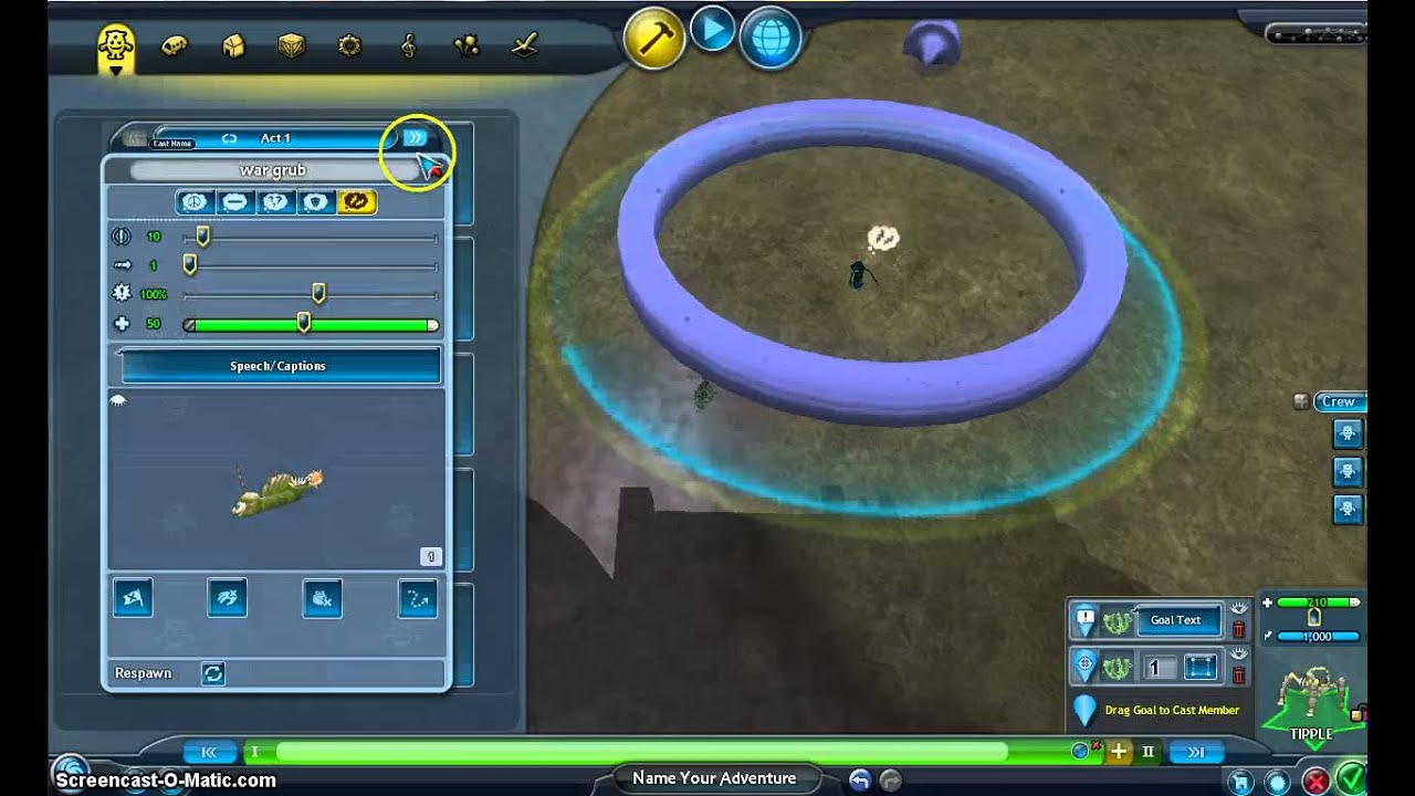creating spore galactic adventures tutorial part 2