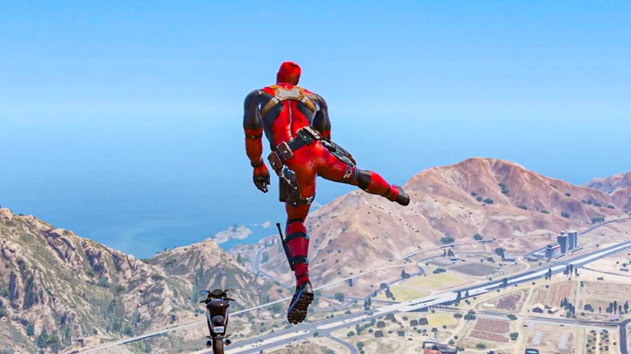 GTA 5 Funny Moments & Crazy Fails - Deadpool Euphoria Physics Ragdoll Compilation Pt 14