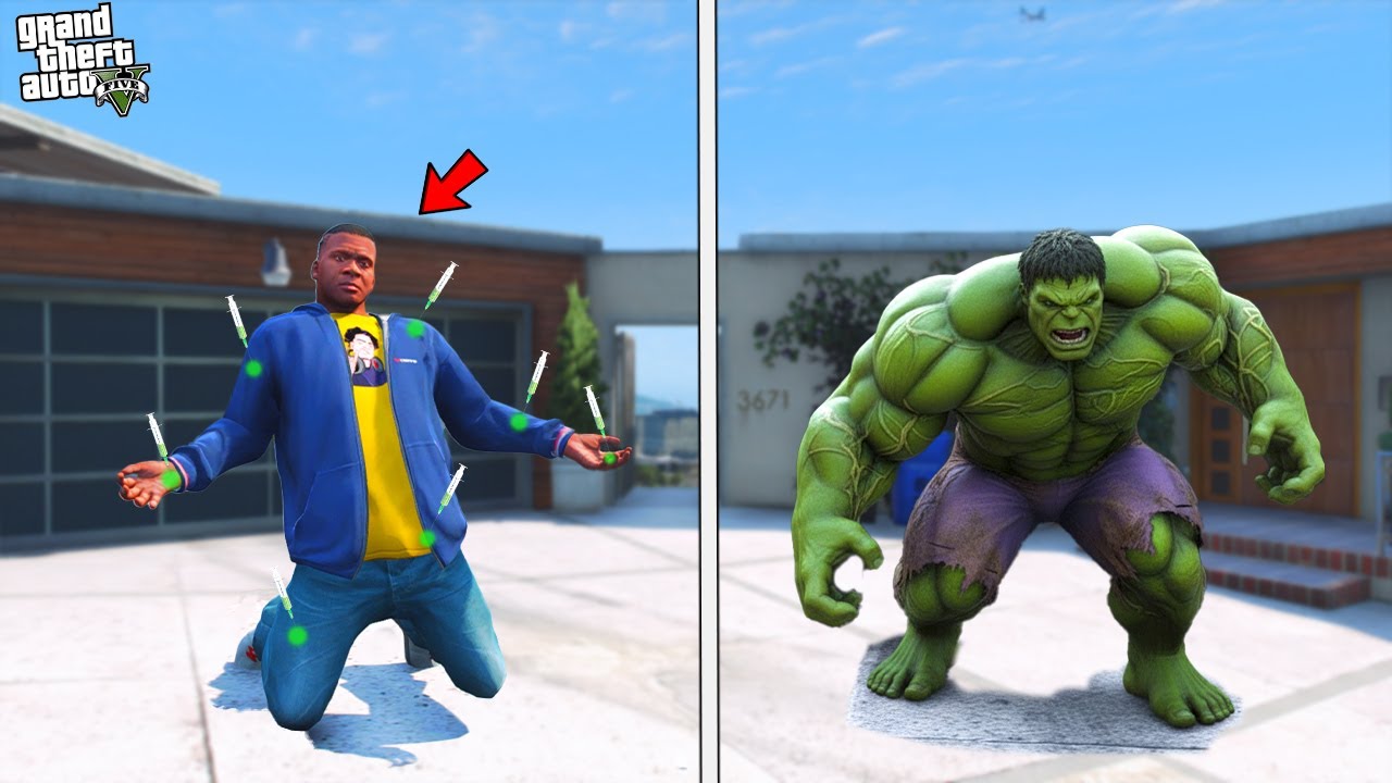 Franklin Take Injection To Transform Into Hulk and Shinchan Died In GTA 5 | Paradox FTW