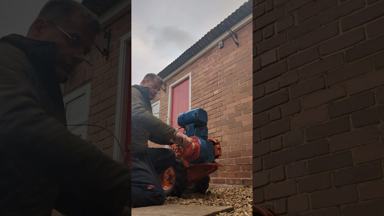 Chinese no pull starter kit fitted to a Howard 350 rotavator with a kohler 8hp engine