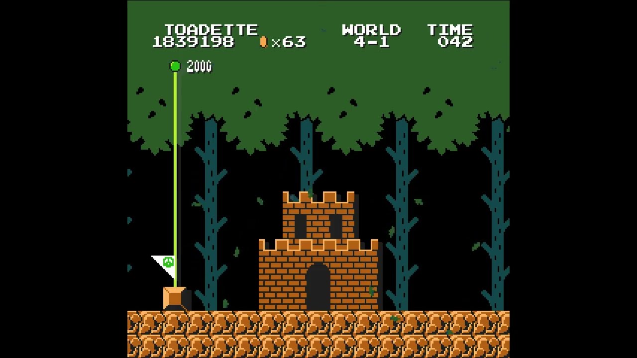 Super Mario Bros. Remastered (1985) Toadette Quest 1 PC Fan Made Game Retro Game Session 534