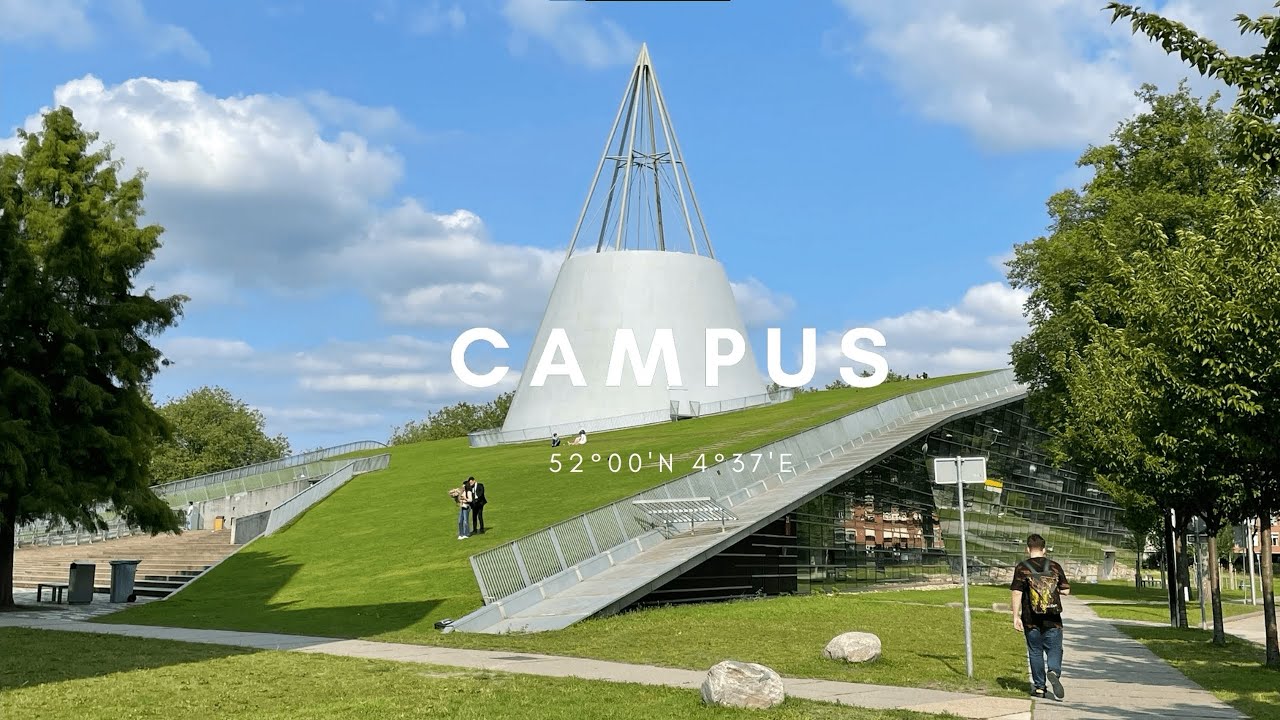 Vlog Ep1. | 一起跟我來城區、校園走走吧! | Touring with Wayne: City tour + TU Delft campus tour.