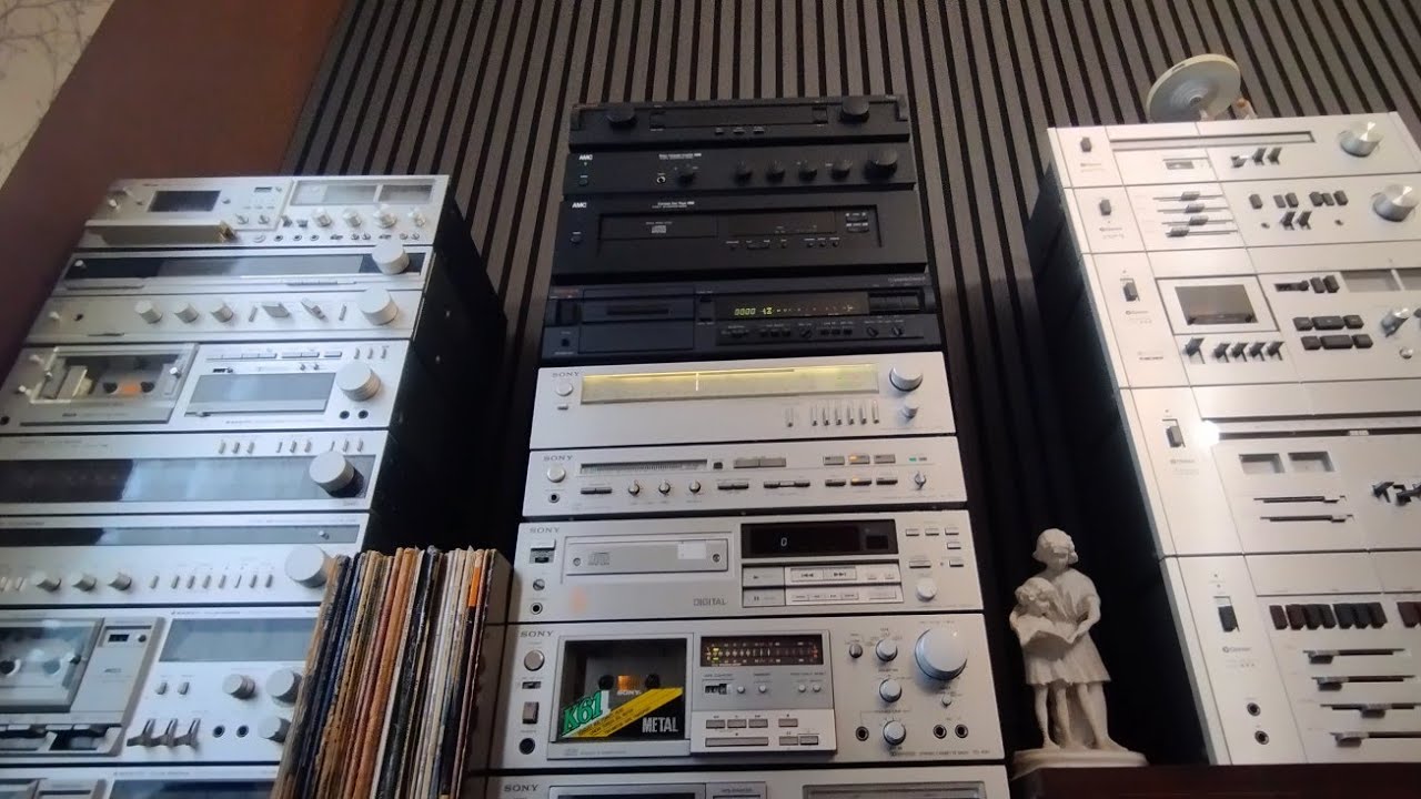 AMC 3050 versus Sony TA-F55 - Tascam US-200  - Pioneer HPM-100 - Radiohead - Spakka Neapolis55