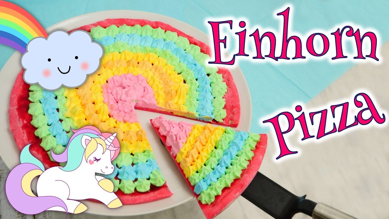 Einhorn Pizza backen I Unicorn Pizza I Rainbow Pizza
