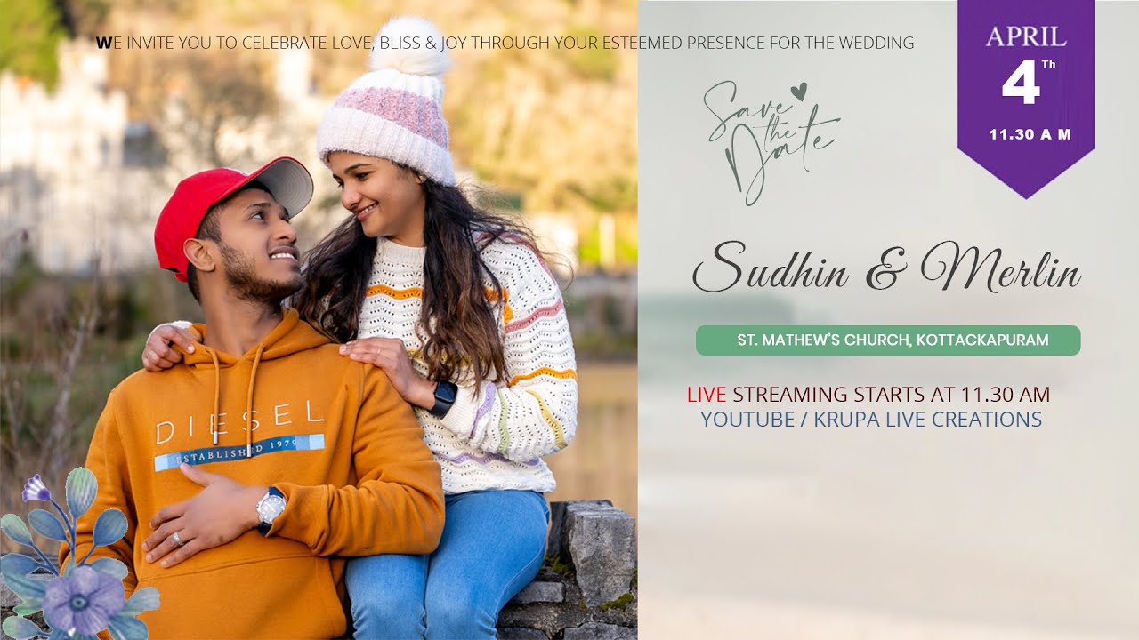 SUDHIN & MERLIN//WEDDING LIVE STREAMING//04.04.24