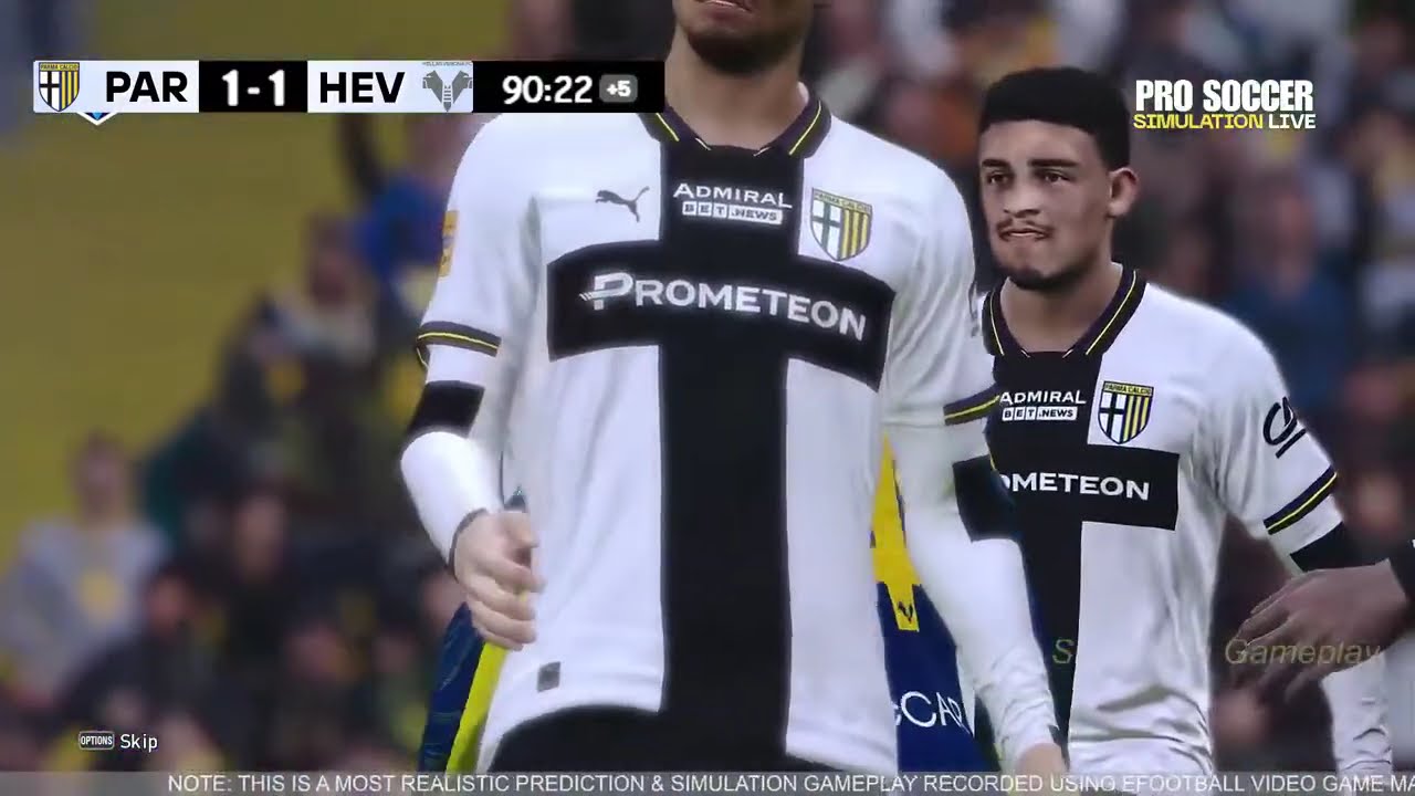 IN DIRETTA : Parma-Hellas Verona Live Serie A 25/26 Full Match - Video Game Simulation