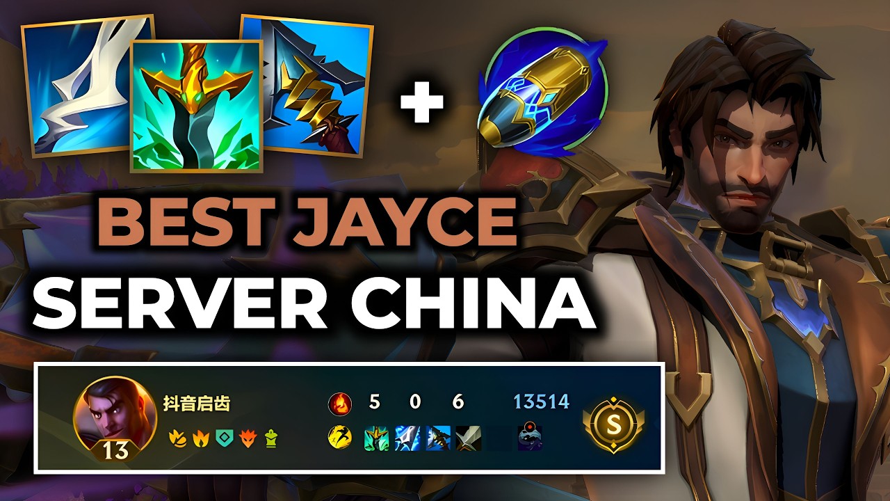Jayce Wild Rift China - Build Runes Guide Patch 7.0c - Gameplay Jayce Season 20