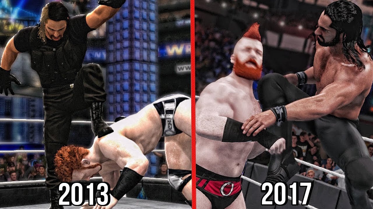The Evolution Of Seth Rollins's Finishers In WWE Games! ( WWE 2K14 To WWE 2K18 )