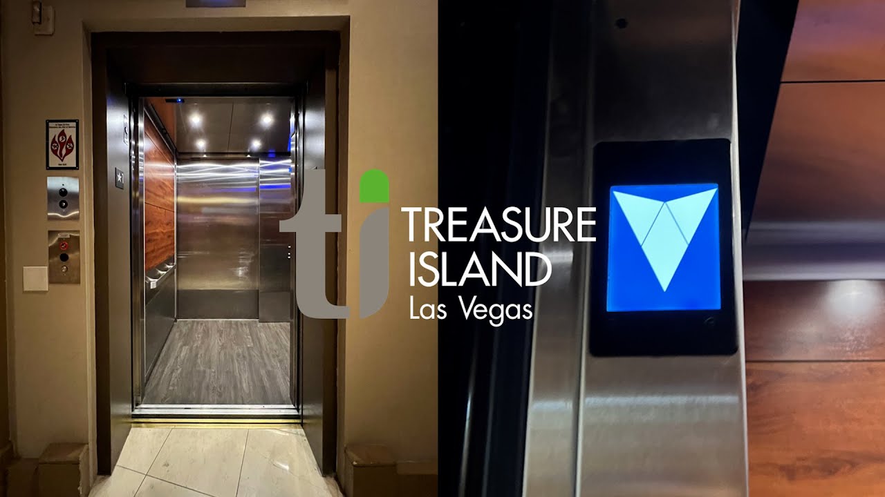 Лифт OTIS Gen3 с тяговым приводом — отель Treasure Island — Лас-Вегас, штат Невада.