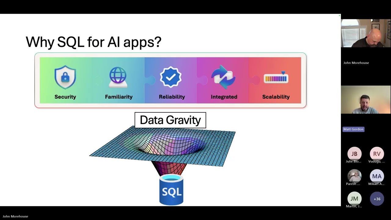 SQL database in Fabric Ep  3  Using AI and SQL's Vector Functionality by Matt and John