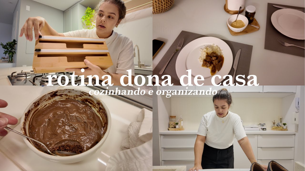 Organizadores novos, como eu faço carne de panela, rotina dona de casa e receita de bolo saudável