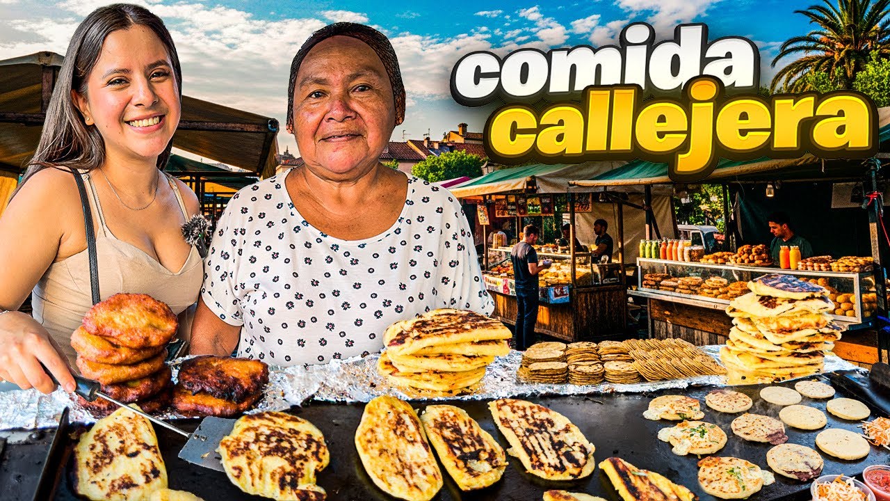 “Probando la Mejor Comida Callejera de El Salvador *DISFRUTANDO De ANTOJITOS Callejeros* 🇸🇻