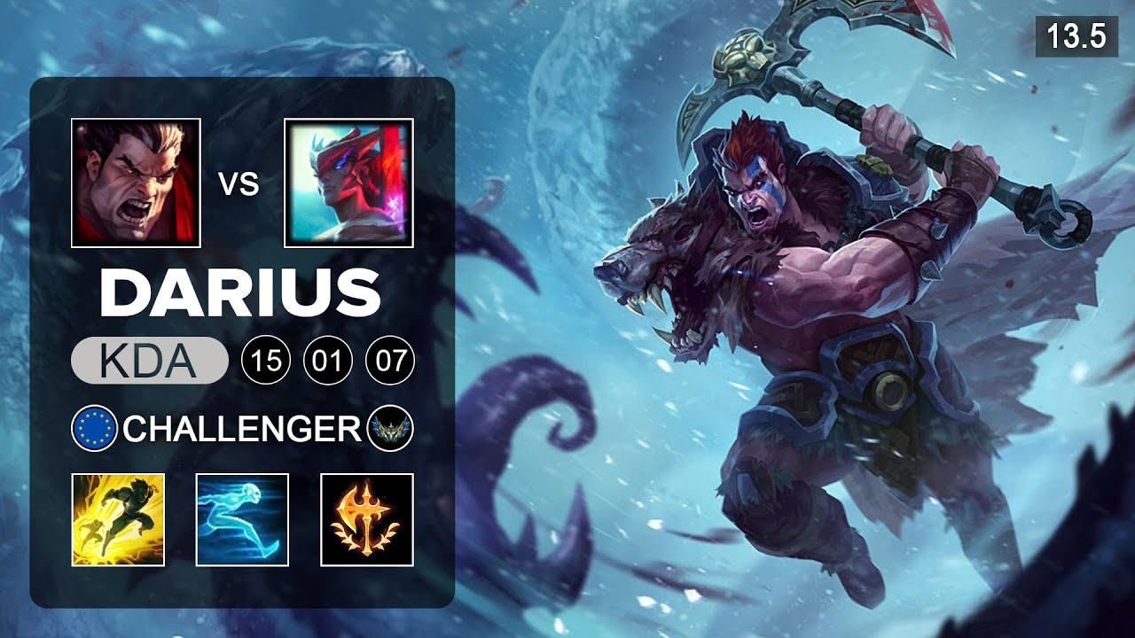 Darius vs Yone Top - EUW Challenger - Patch 13.5 Season 13
