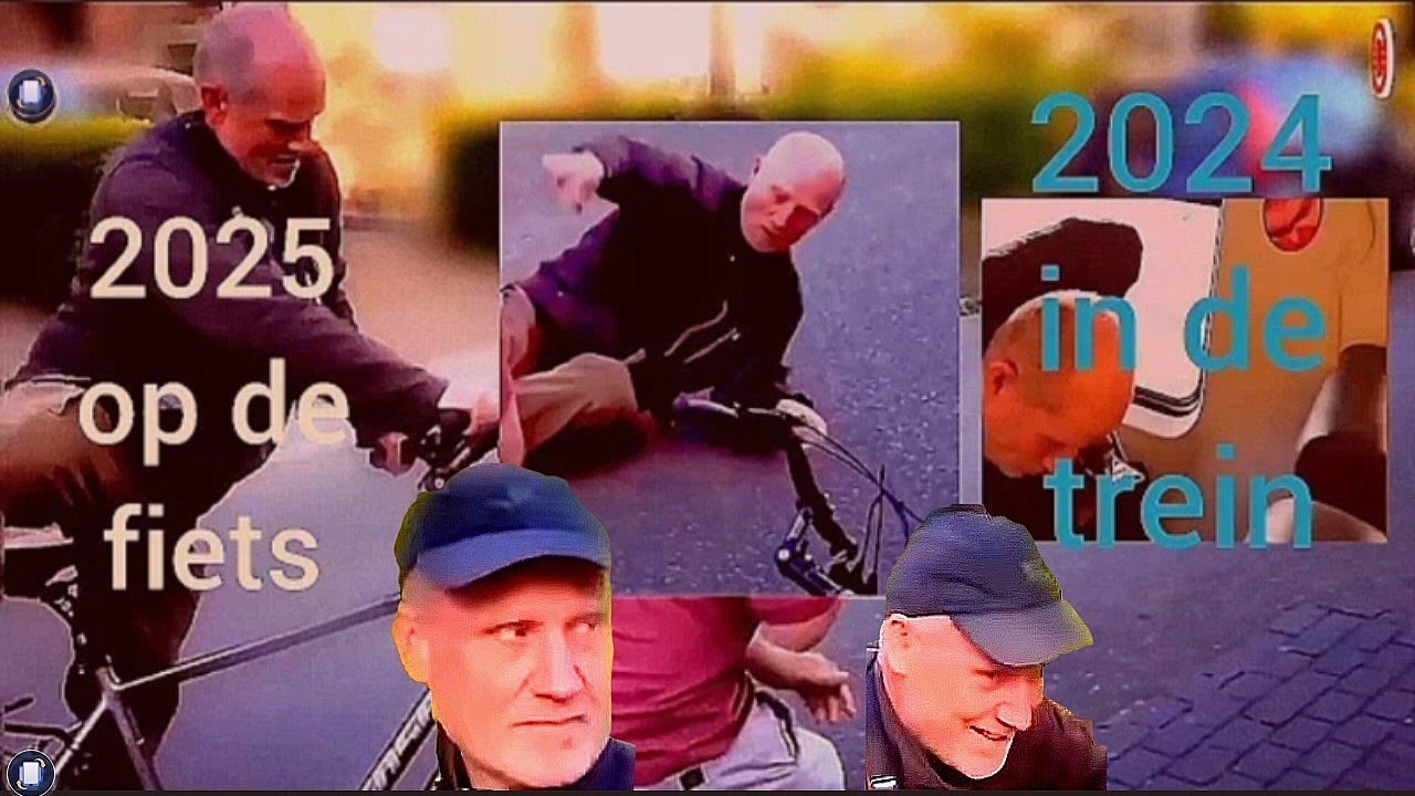 B(eruchte)NN'er Volkert van der Graaf  febr '24 in de TREIN/mei '25 op de FIETS en klapt op zijn bek